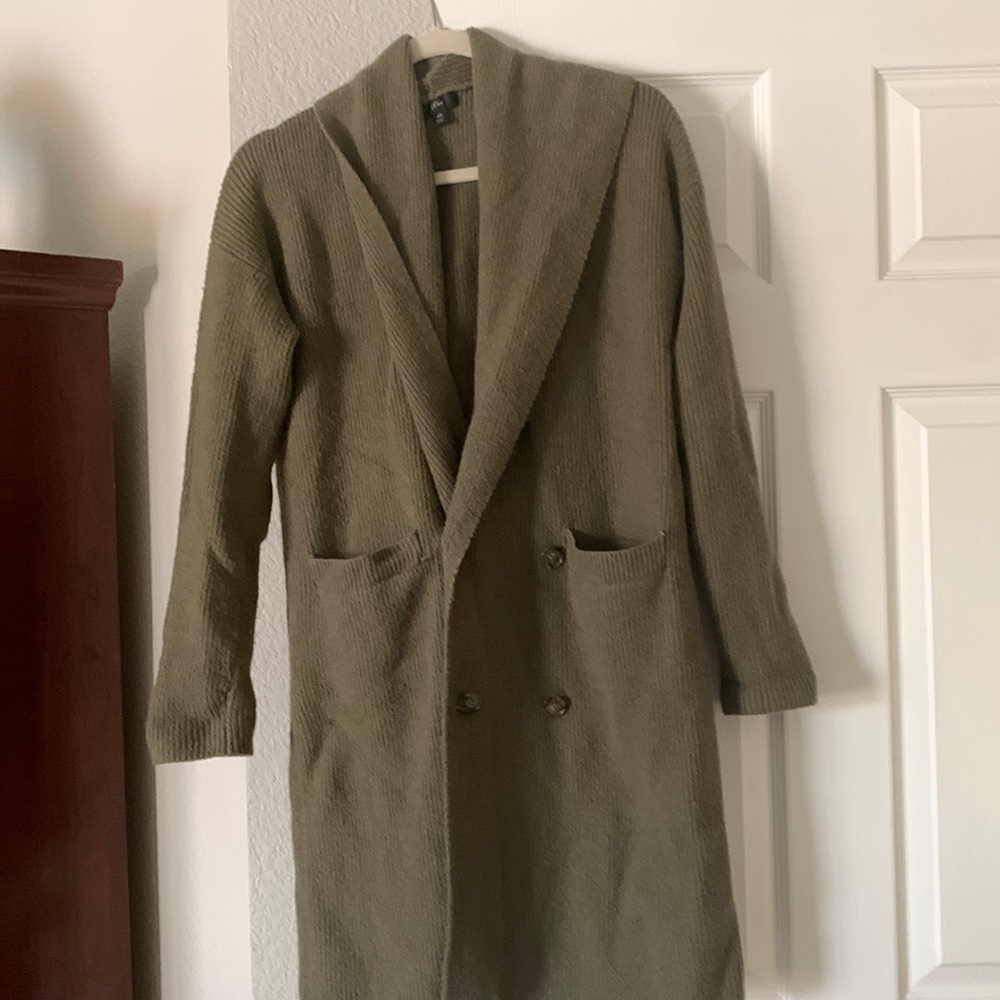 J Crew long grandpa cardigan